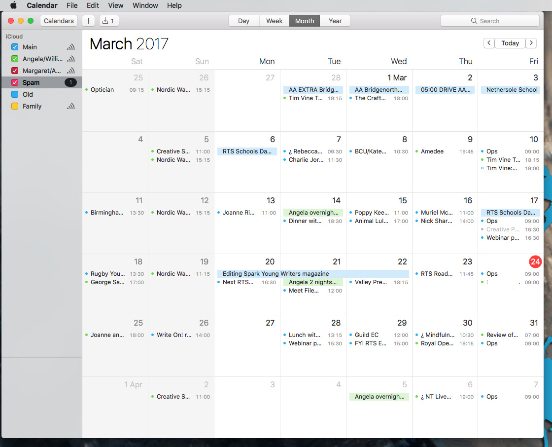 calendar for mac os